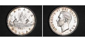 1 Dólar Canadá Plata Jorge VI (1895-1952)