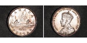 1 Dólar Canadá Plata Jorge V (1865-1936)