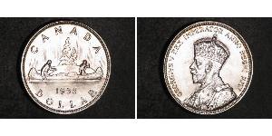 1 Dólar Canadá Plata Jorge V (1865-1936)