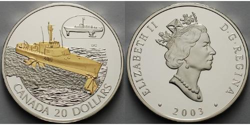 1 Dólar Canadá Plata Isabel II (1926-2022)