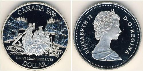 1 Dólar Canadá Plata 