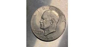 1 Dólar Estados Unidos de América (1776 - ) Plata Dwight D. Eisenhower (1890-1969)