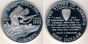 1 Dólar Estados Unidos de América (1776 - ) Plata 