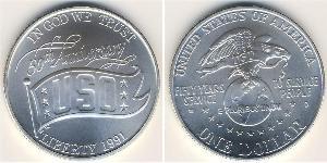 1 Dólar Estados Unidos de América (1776 - ) Plata 