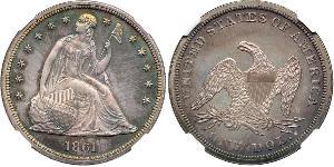 1 Dólar Estados Unidos de América (1776 - ) Plata 