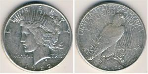 1 Dólar Estados Unidos de América (1776 - ) Plata 