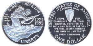 1 Dólar Estados Unidos de América (1776 - ) Plata 