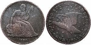 1 Dólar Estados Unidos de América (1776 - ) Plata 