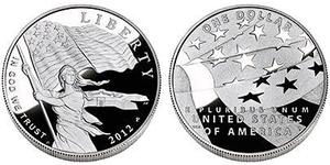 1 Dólar Estados Unidos de América (1776 - ) Plata 