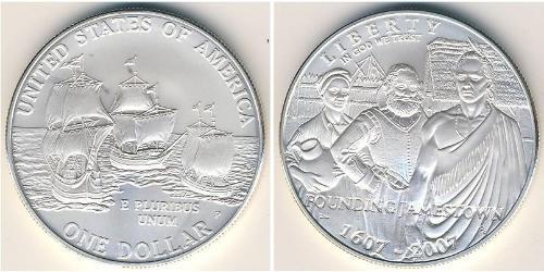 1 Dólar Estados Unidos de América (1776 - ) Plata 
