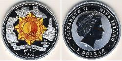 1 Dólar Niue (1974 - ) Plata 