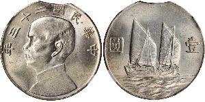 1 Dólar República Popular China Plata 