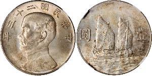 1 Dólar República Popular China Plata 