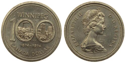 1 Dólar Canadá  Isabel II (1926-2022)
