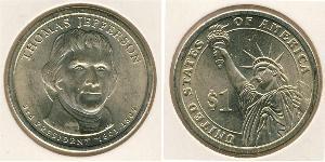 1 Dólar Estados Unidos de América (1776 - )  Thomas Jefferson (1743-1826)