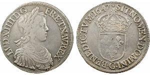 1 Ecu France Argent Louis XIV de France (1638-1715)