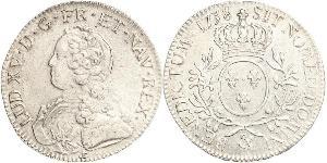 1 Ecu Kingdom of France (843-1791) Argent Louis XV de France (1710-1774)