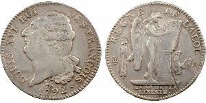 1 Ecu Kingdom of France (843-1791) Argent Louis XVI de France (1754 - 1793)