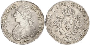 1 Ecu Kingdom of France (843-1791) Argent Louis XVI de France (1754 - 1793)