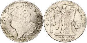 1 Ecu Kingdom of France (843-1791) Argent Louis XVI de France (1754 - 1793)