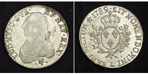 1 Ecu Kingdom of France (843-1791) Argent Louis XVI de France (1754 - 1793)