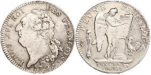 1 Ecu Kingdom of France (843-1791) Argent Louis XVI de France (1754 - 1793)