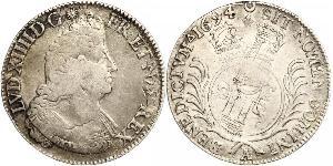 1 Ecu Kingdom of France (843-1791) Argent Louis XIV de France (1638-1715)