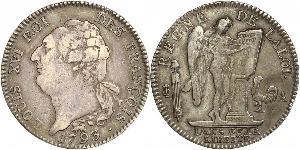 1 Ecu Kingdom of France (843-1791) Argent Louis XVI de France (1754 - 1793)