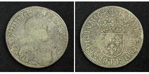 1 Ecu Francia Argento Luigi XIV di Francia (1638-1715)