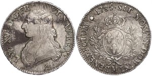 1 Ecu Francia medioevale (843-1791) Argento Luigi XVI di Francia (1754 - 1793)