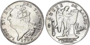 1 Ecu Francia medioevale (843-1791) Argento Luigi XVI di Francia (1754 - 1793)
