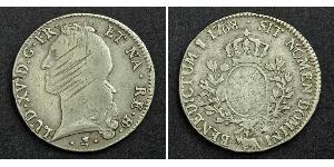 1 Ecu Francia medioevale (843-1791) Argento Luigi XV di Francia (1710-1774)