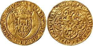 1 Ecu Kingdom of France (843-1791) Gold Charles VI of France (1368-1422)