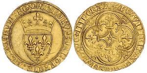 1 Ecu Kingdom of France (843-1791) Gold Karl VI (1368-1422)