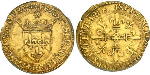 1 Ecu Kingdom of France (843-1791) Gold Francis I of France (1494 - 1547)