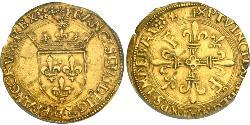 1 Ecu Kingdom of France (843-1791) Or François Ier de France (1494 - 1547)