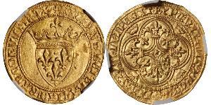 1 Ecu Kingdom of France (843-1791) Or Charles VI de France (1368-1422)