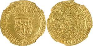 1 Ecu Francia medioevale (843-1791) Oro Carlo VI di Francia (1368-1422)