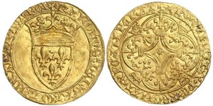 1 Ecu Francia medioevale (843-1791) Oro Carlo VI di Francia (1368-1422)