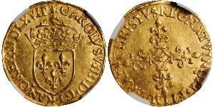 1 Ecu Francia medioevale (843-1791) Oro Carlo IX di Francia(1550 -1574)