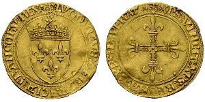 1 Ecu Francia medioevale (843-1791) Oro Luigi XII di Francia (1462 - 1515)