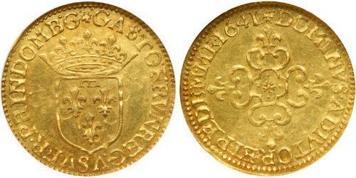 1 Ecu Francia medioevale (843-1791) Oro Gastone d