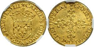 1 Ecu Reino de Francia (843-1791) Oro Carlos IX de Francia(1550 -1574)