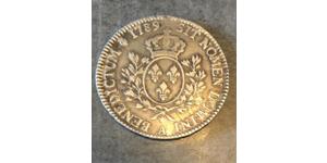 1 Ecu Reino de Francia (843-1791) Plata Luis XVI de Francia (1754 - 1793)