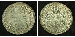 1 Ecu Reino de Francia (843-1791) Plata Luis XVI de Francia (1754 - 1793)