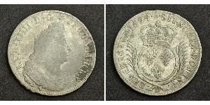 1 Ecu Reino de Francia (843-1791) Plata Luis XIV de Francia (1638-1715)