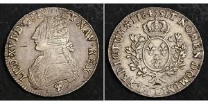 1 Ecu Reino de Francia (843-1791) Plata Luis XVI de Francia (1754 - 1793)