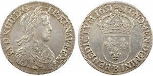 1 Ecu Frankreich Silber Ludwig XIV (1638-1715)