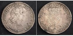 1 Ecu Kingdom of France (843-1791) Silber Ludwig XIV (1638-1715)
