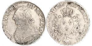 1 Ecu Kingdom of France (843-1791) Silber Ludwig XVI (1754 - 1793)